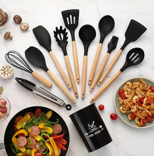 12 Pcs Silicone Kitchenware Set