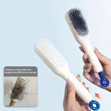 Self Cleaning Magic Retractable Hair Brush