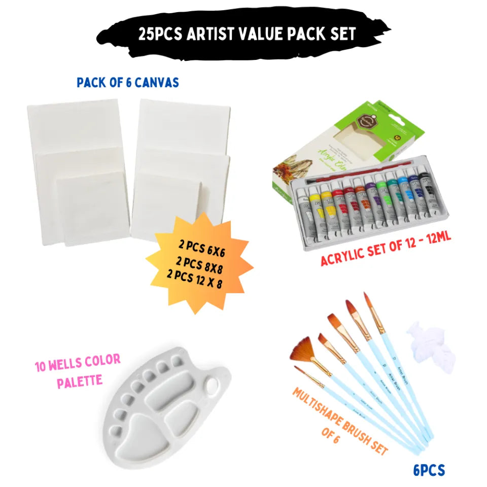 24 Pcs/Set Value Pack For Artist