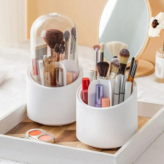 360° Rotating Makeup Brush Storage Box