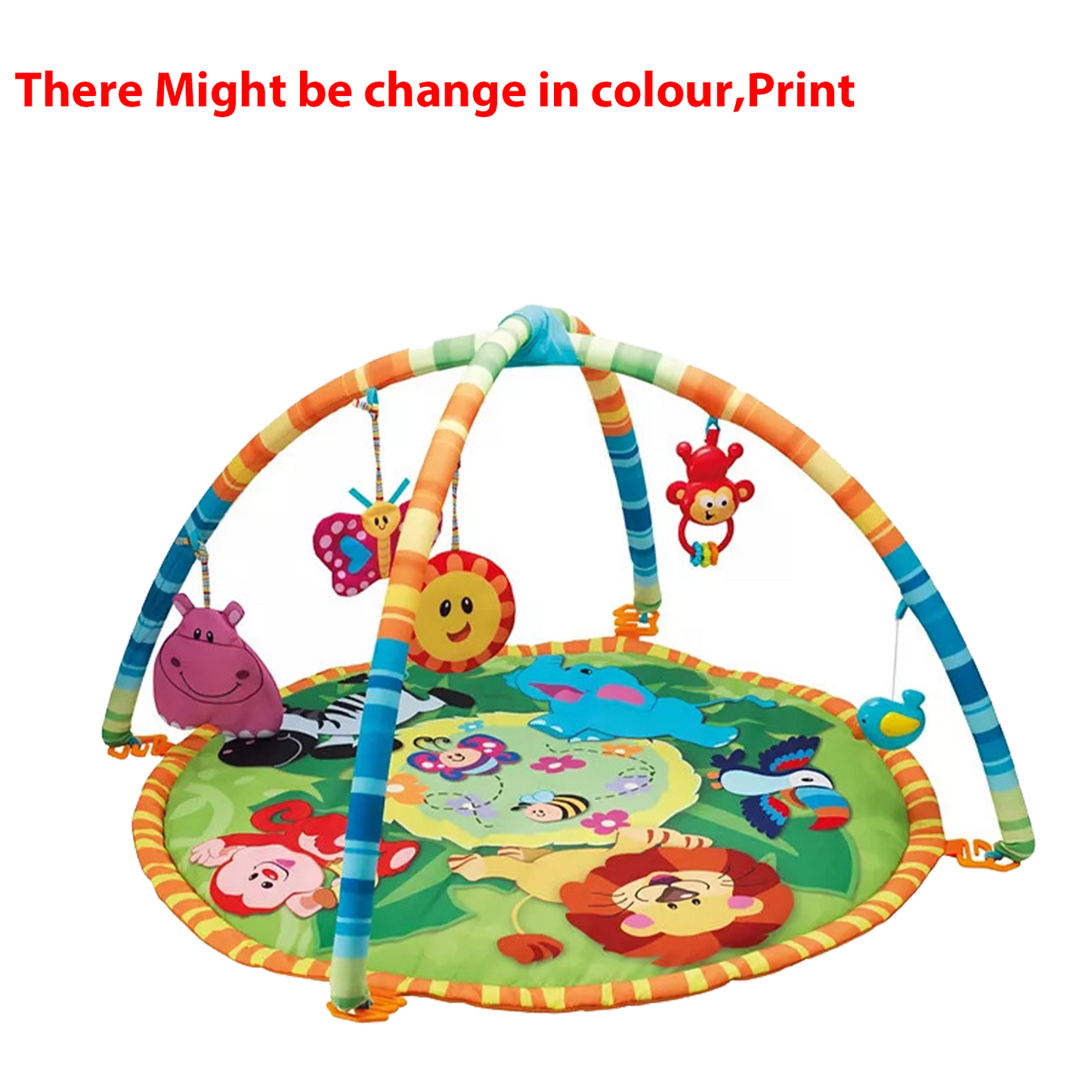 Baby play mat with hanging toys