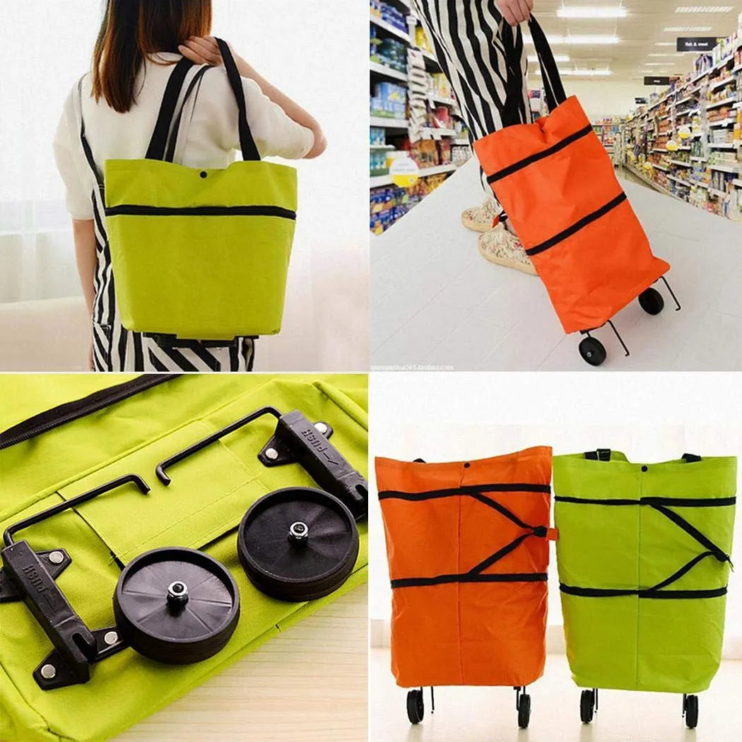 Foldable Trolly bag with Wheels