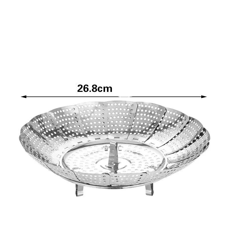 Stainless Steel Folding Dish Steamer Basket