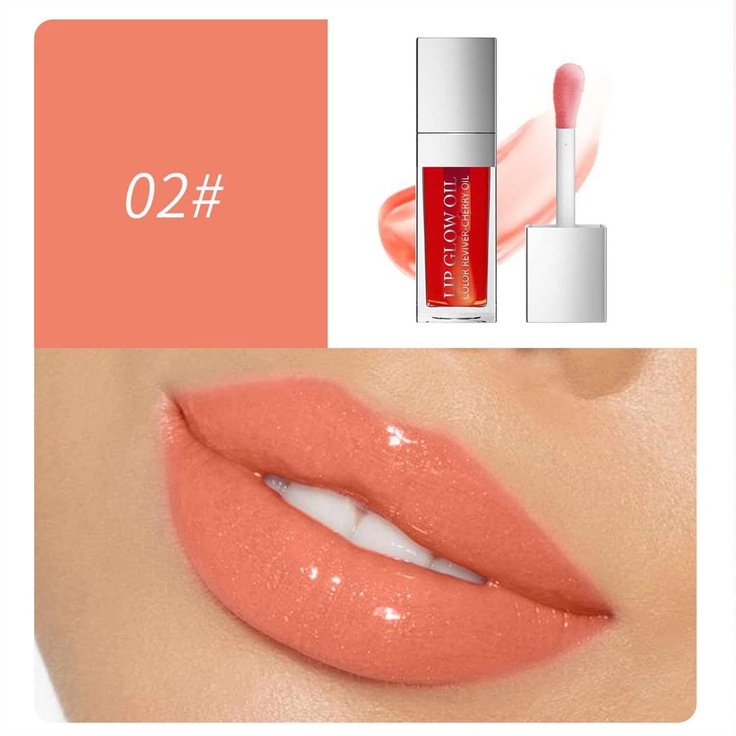 Hydrating Tinted Lip Balm Non-Sticky Lip Oil 8ml