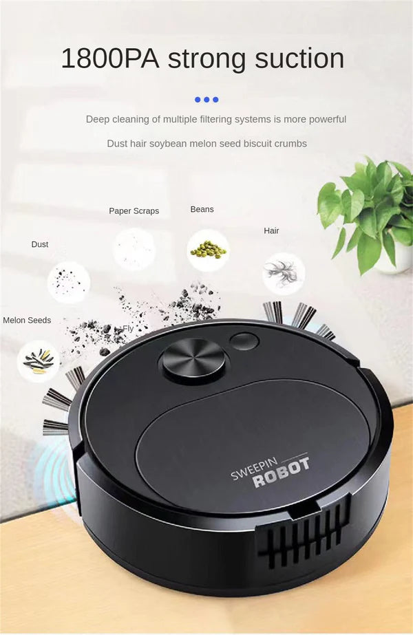 3in1 Sweeping - Suction - Mopping Robot (Random Color)