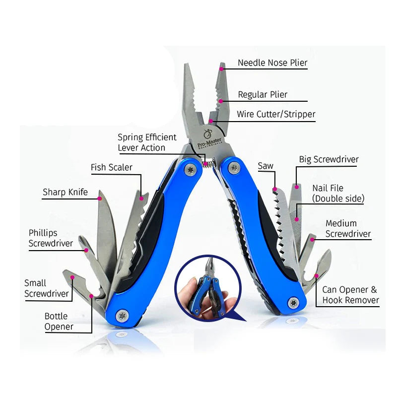 9 In 1-Multi-Function Folding Plier