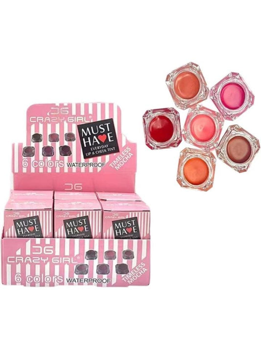 CRAZY GIRL EYEYDAY LIP & CHEEK TINT Set Of 6pcs