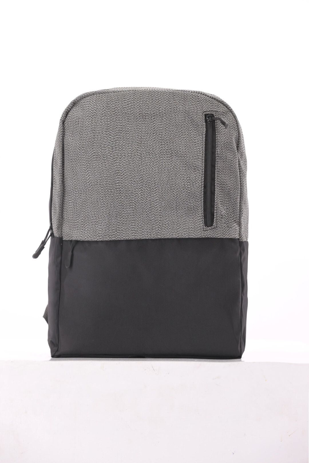 basic men grey & black backpack