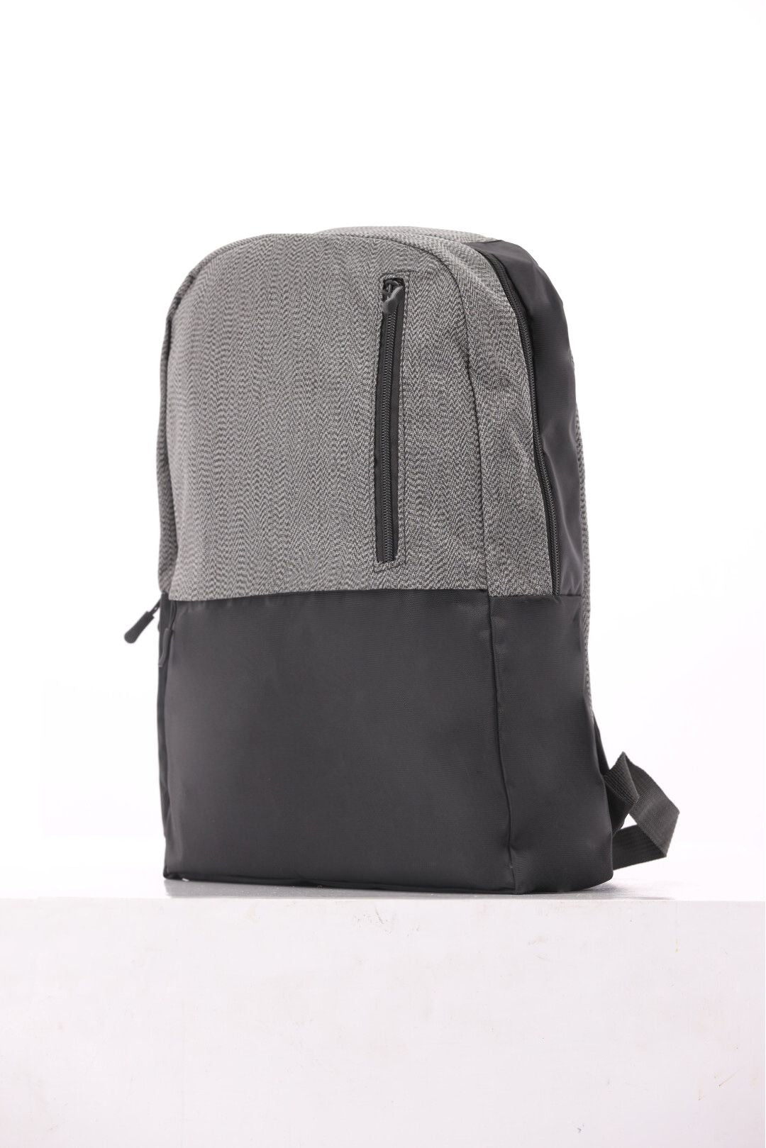 basic men grey & black backpack