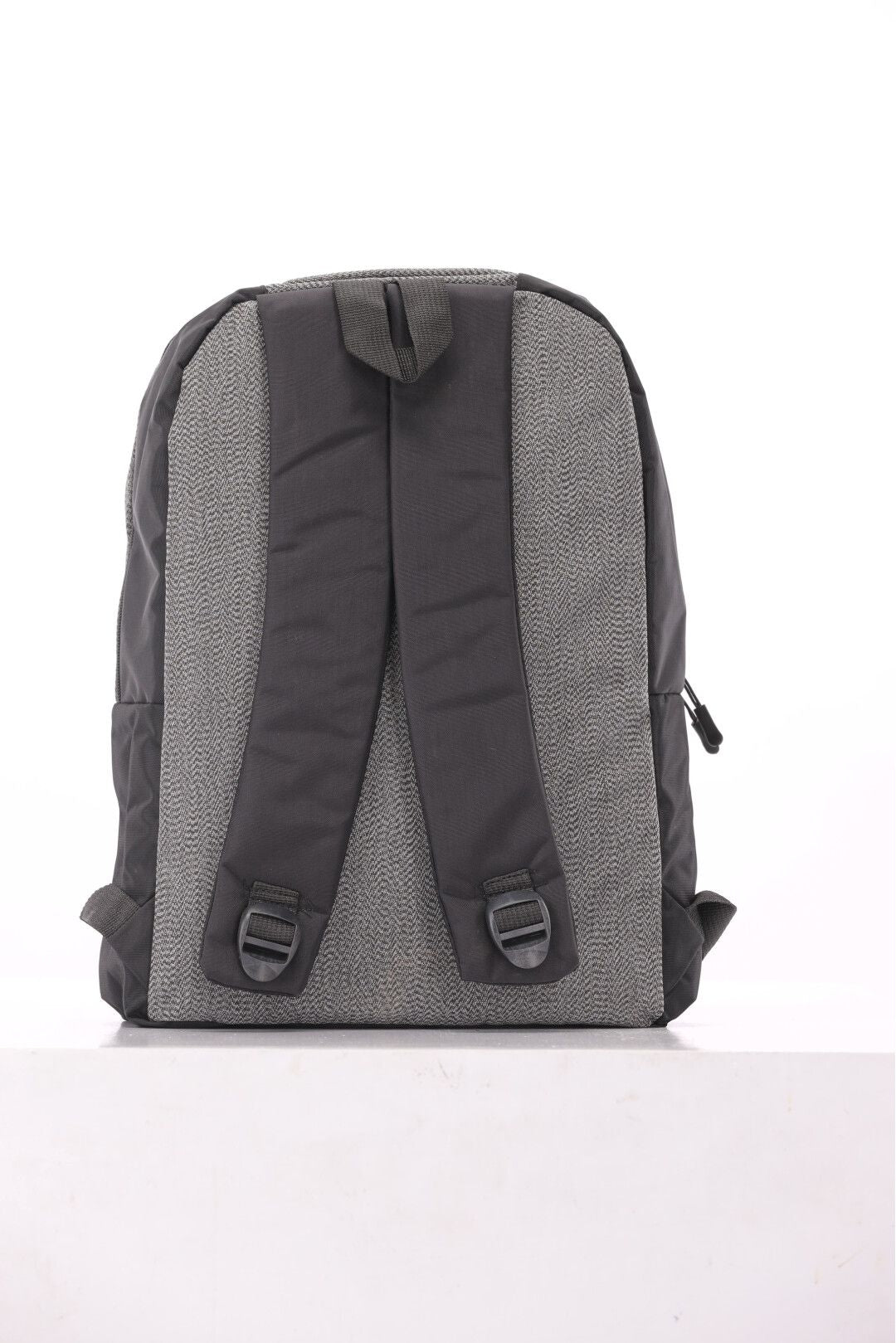 basic men grey & black backpack