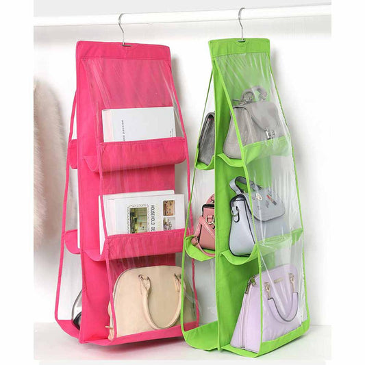 6 Pockets Hanging Purse Handbag Organizer (buy 1 get 2 free)