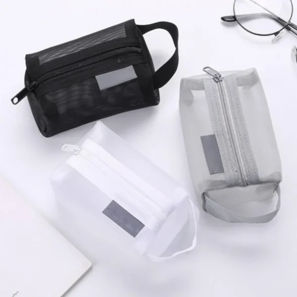 3pcs Portable Square Mesh Storage Bag