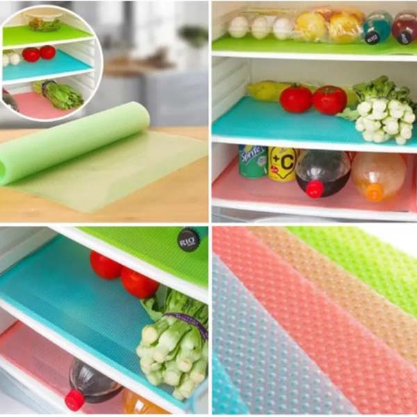 4PCs - Waterproof Antibacterial Fridge Mats